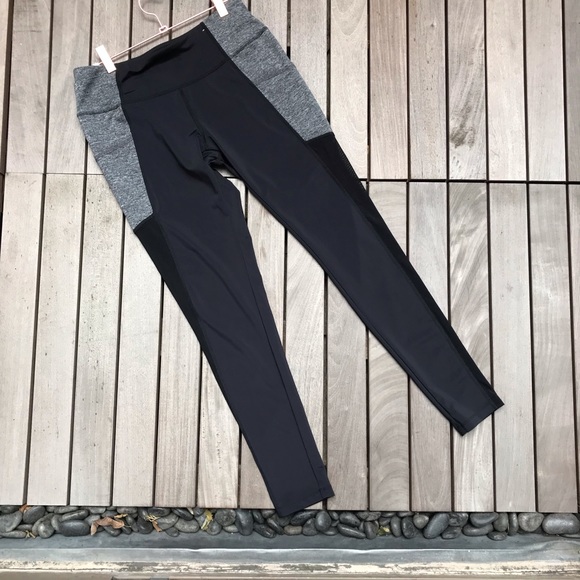 EVERLAST Black & Grey Ankle Athletic Leggings - Picture 2 of 6